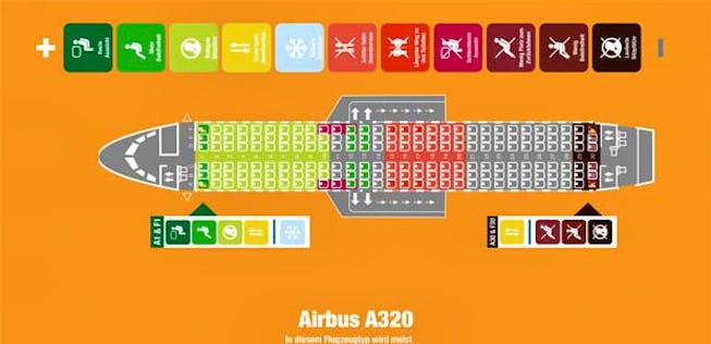 A320 beste sitzplätze air berlin SeatGuru Seat