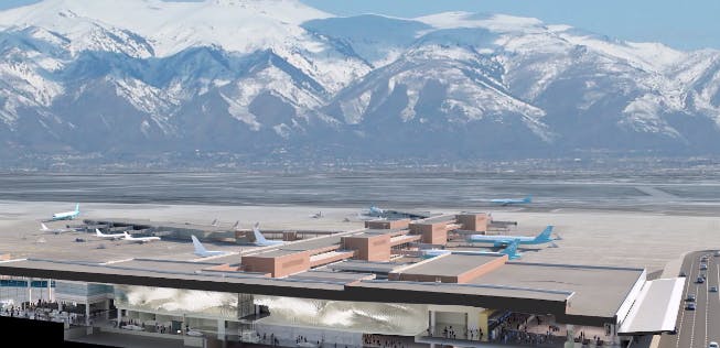 map of the salt lake city airport