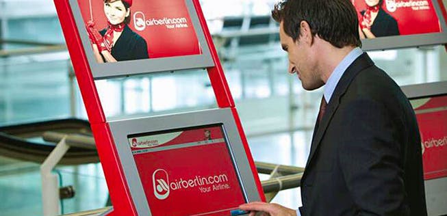 Air Berlin schafft Check In Automaten ab