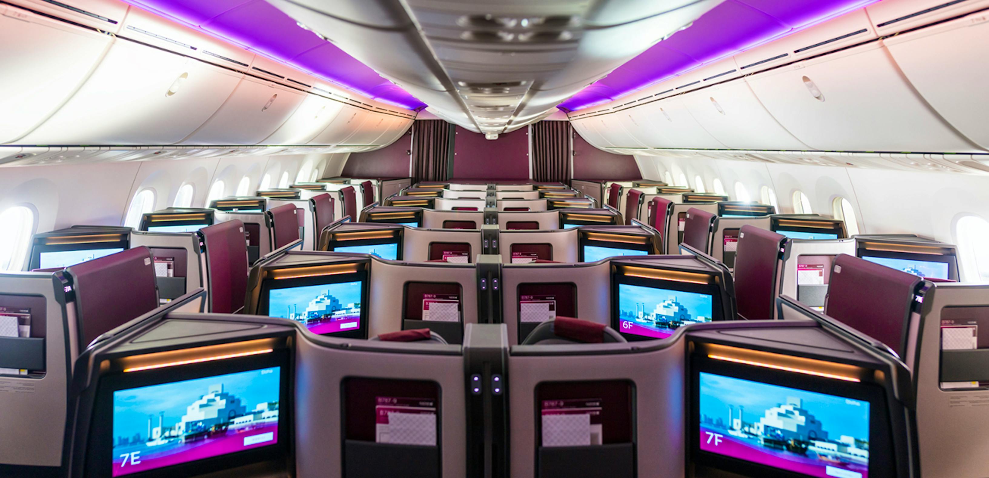 Business Class in Boeing 7879 Das ist Qatar Airways′ neue QSuite